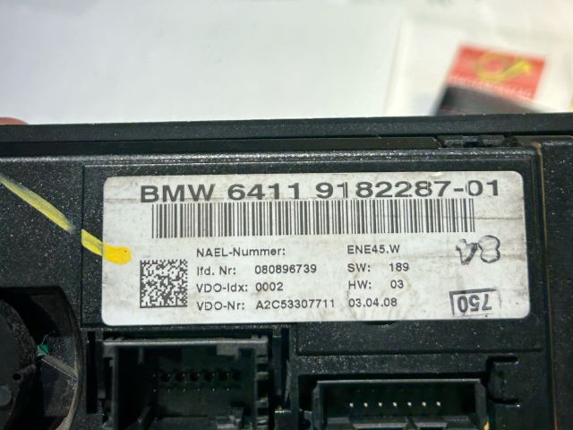 bontott BMW 3 E90 Fűtéskapcsoló (digit klímás)