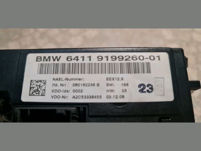 bontott BMW 3 E90 Fűtéskapcsoló (digit klímás)