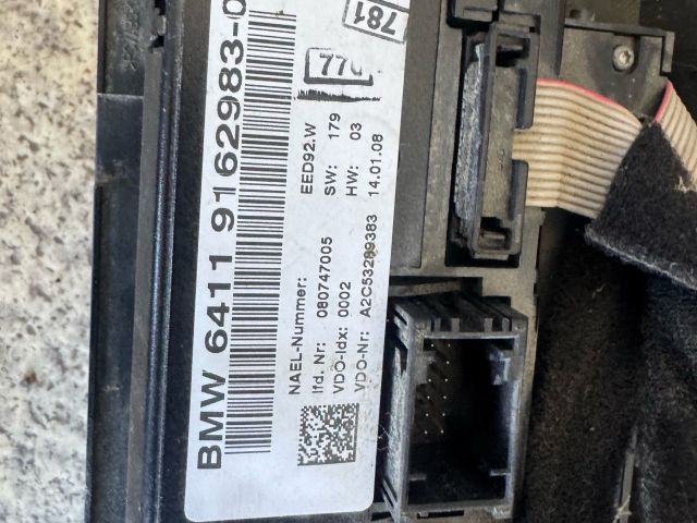 bontott BMW 3 E90 Fűtéskapcsoló (digit klímás)