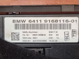 bontott BMW 3 E90 Fűtéskapcsoló (manuális klímás)