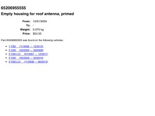 bontott BMW 3 E90 GPS Tartó Konzol