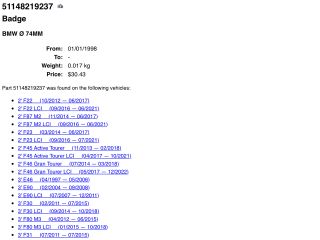 bontott BMW 3 E90 Hátsó Embléma