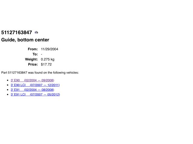 bontott BMW 3 E90 Hátsó Lökhárító Alsó (Műanyag)