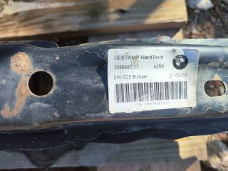 bontott BMW 3 E90 Hátsó Lökhárító Merevítő (Fém)