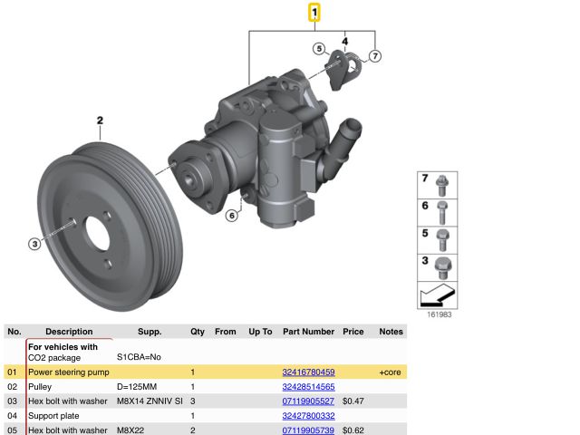 bontott BMW 3 E90 Hidraulika Szivattyú