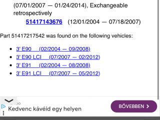 bontott BMW 3 E90 Jobb első Ajtó Kárpit