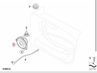 bontott BMW 3 E90 Jobb első Hangszóró