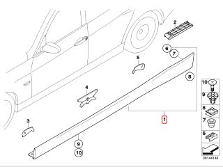 bontott BMW 3 E90 Jobb Küszöb