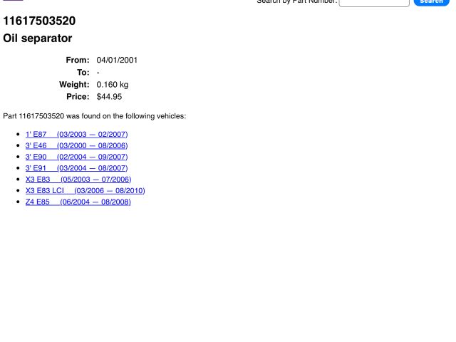 bontott BMW 3 E90 Kartergáz Visszavezető Szelep