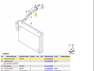 bontott BMW 3 E90 Klíma Tágulási Szelep
