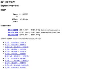 bontott BMW 3 E90 Klíma Tágulási Szelep