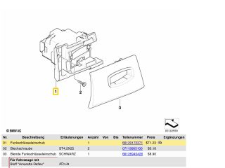 bontott BMW 3 E90 Kulcsház