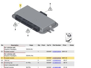 bontott BMW 3 E90 Lámpa Vezérlő