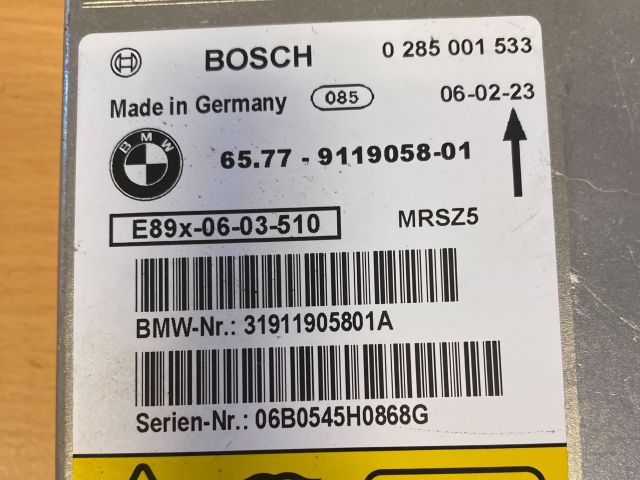 bontott BMW 3 E90 Légzsák Elektronika