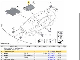 bontott BMW 3 E90 Légzsák Elektronika