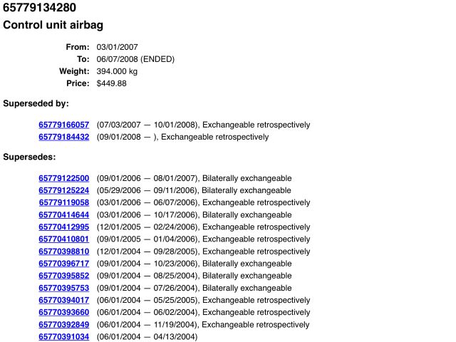 bontott BMW 3 E90 Légzsák Elektronika