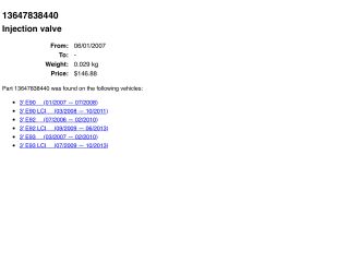 bontott BMW 3 E90 Porlasztó Sor / Híd