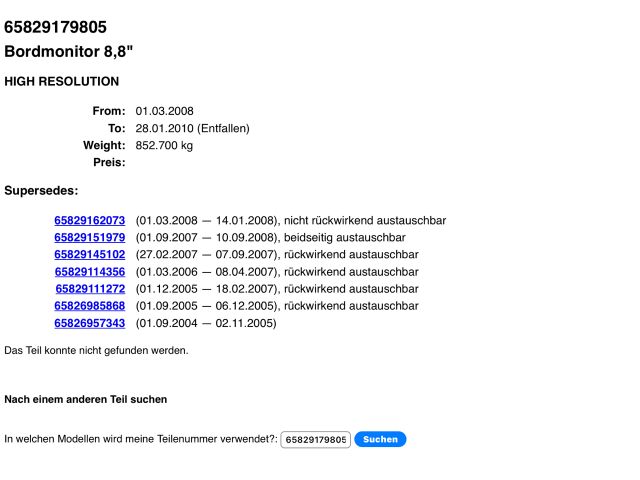 bontott BMW 3 E90 Multifunkciós Kijelző