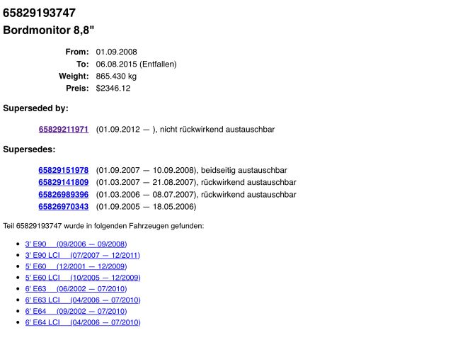 bontott BMW 3 E90 Multifunkciós Kijelző