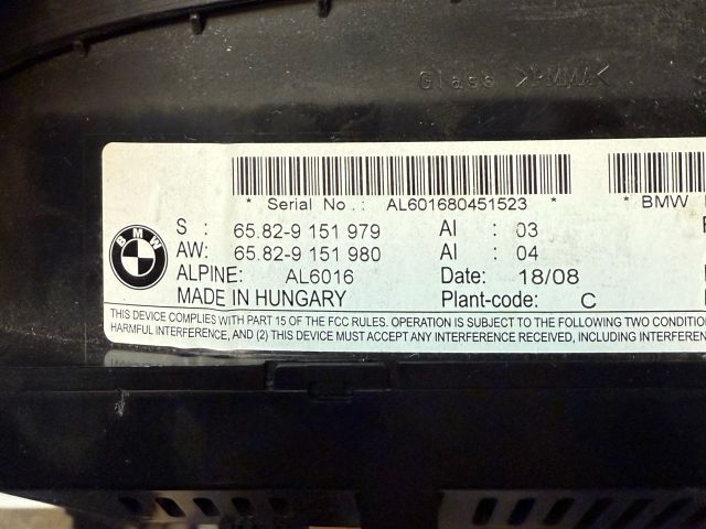 bontott BMW 3 E90 Multifunkciós Kijelző