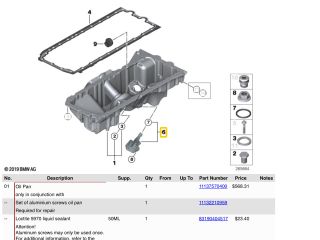 bontott BMW 3 E90 Olajszint Jeladó