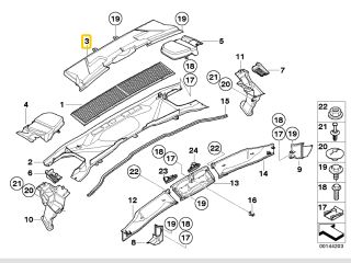 bontott BMW 3 E90 Pollenszűrő Ház