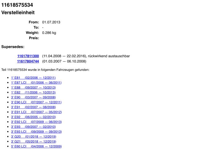 bontott BMW 3 E90 Szívósor Elektronika