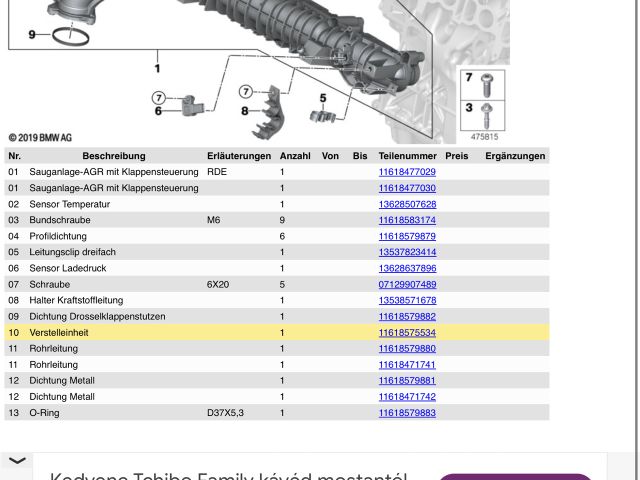 bontott BMW 3 E90 Szívósor Elektronika