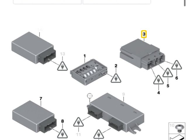 bontott BMW 3 E90 Ülés Elektronika