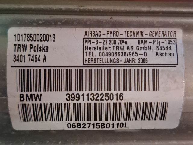 bontott BMW 3 E90 Utasoldali Légzsák