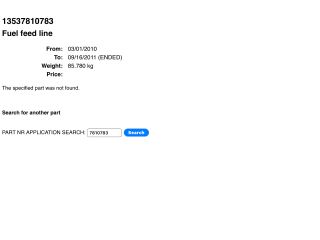 bontott BMW 3 E90 Üzemanyagcső