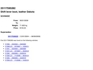 bontott BMW 3 E90 Váltószoknya