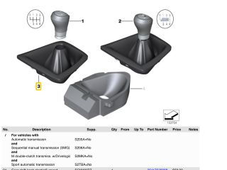 bontott BMW 3 E90 Váltószoknya