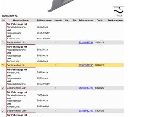 bontott BMW 3 E90 Világítás Kapcsoló