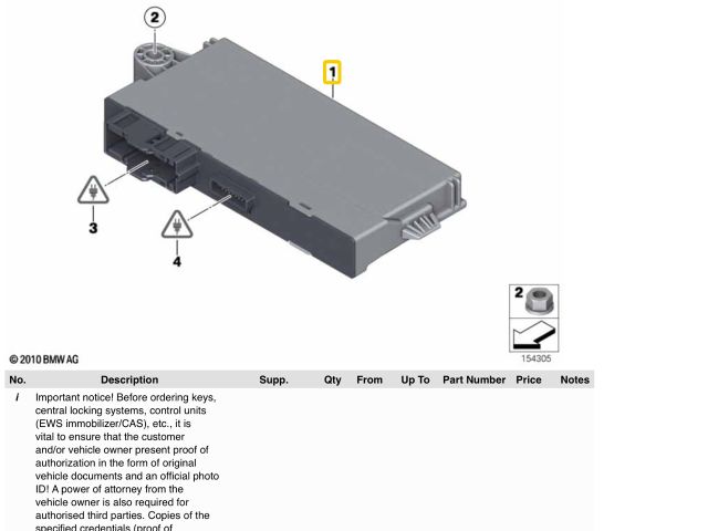 bontott BMW 3 E91 Immobilizer Elektronika