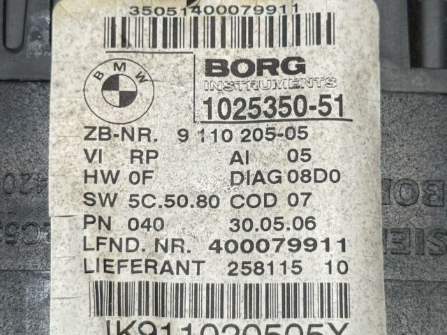 bontott BMW 3 E91 Kilométeróra