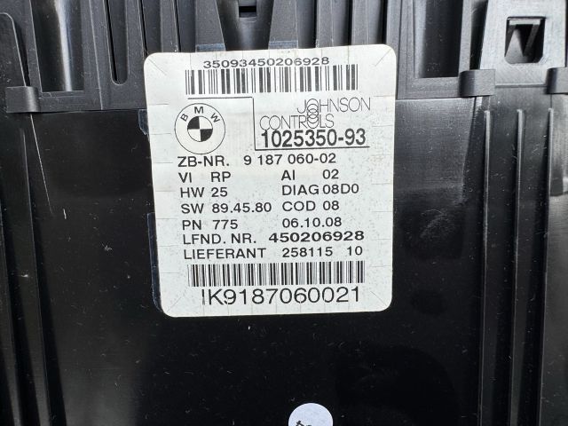 bontott BMW 3 E91 Kilométeróra