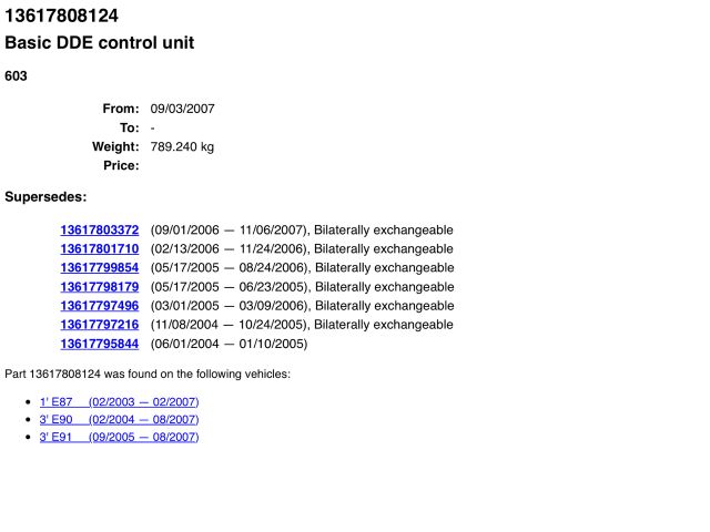 bontott BMW 3 E91 Motorvezérlő