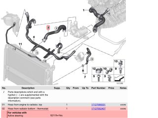 bontott BMW 3 E91 Vízcső
