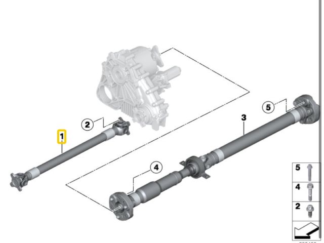 bontott BMW 3 E91 Kardántengely