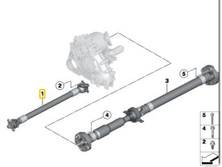 bontott BMW 3 E91 Kardántengely