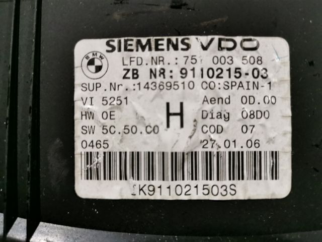 bontott BMW 3 E91 Kilométeróra