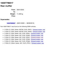 bontott BMW 3 E91 Komplett Kipufogó Rendszer