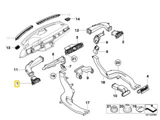 bontott BMW 3 E91 Bal Szellőző