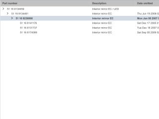 bontott BMW 3 E91 Belső Visszapillantó Tükör