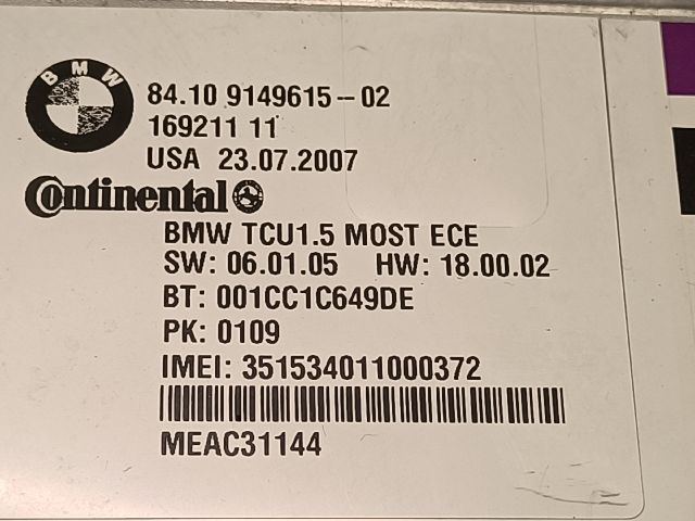 bontott BMW 3 E91 Bluetooth Elektronika