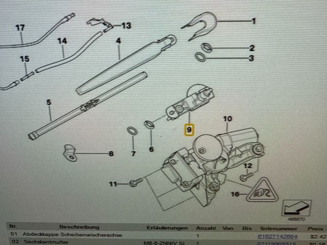 bontott BMW 3 E91 Csomagtér Nyitó Kar / Gomb