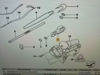 bontott BMW 3 E91 Csomagtér Nyitó Kar / Gomb