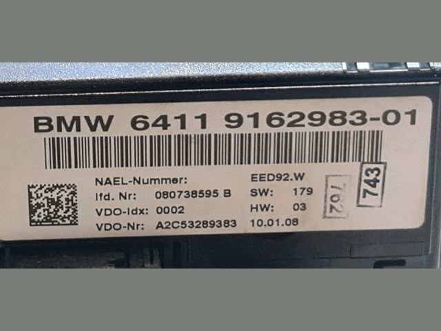 bontott BMW 3 E91 Fűtéskapcsoló (digit klímás)