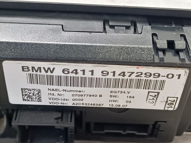 bontott BMW 3 E91 Fűtéskapcsoló (digit klímás)